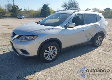 2014 Nissan Rogue Sv z USA, uszkodzony, nr VIN 5N1AT2MV5EC809136